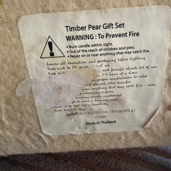 Pear candles set a three in the box - Picture 4 of 4